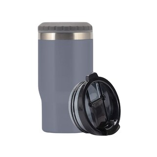 Foto 1 | Foto 1 | Termo Origami Home Porta Botellas 2 En 1 Gris 14 Oz. Doble Capa