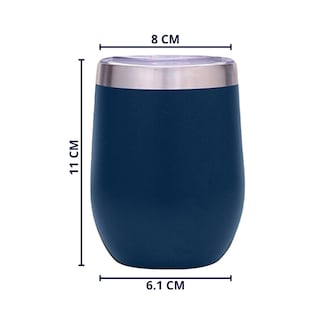 Foto 5 | Foto 5 | Termo Origami Home Copa De Vino Azul Marino 355 Ml Doble Capa