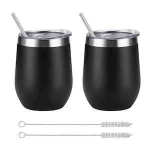 Foto 1 | Foto 1 | Vasos Térmicos BELUG Acero Inoxidable 2 Piezas Negro 12 Oz