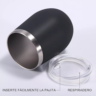 Foto 5 | Foto 5 | Vasos Térmicos BELUG Acero Inoxidable 2 Piezas Negro 12 Oz