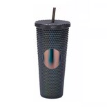 Vaso con Popote Eo Safe Imports ESI-10447 Negro 24 Oz
