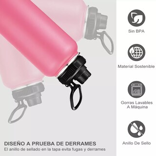 Foto 4 | Foto 4 | Termo de Acero Inoxidable 1200 ml Eo Safe Imports Esi-11369 Rosa