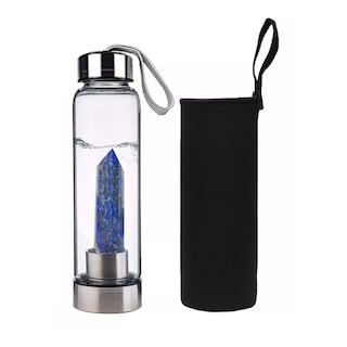 Foto 1 | Foto 1 | Termo Botella Agua Piedra Con Cristal Energético Y Cuarzo Eo Safe Imports Esi-11854 Azul