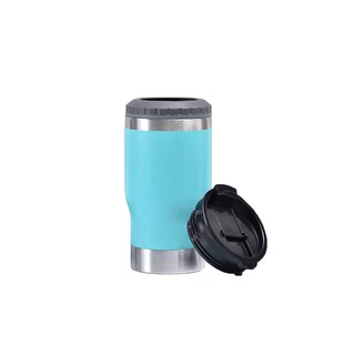 Foto 1 | Foto 1 | Portalatas De Cerveza De Acero Inoxidable Vaso Térmico 14oz Azul Claro