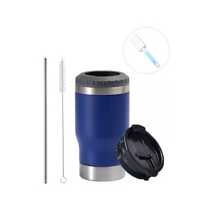 Foto 2 | Foto 2 | Portalatas De Cerveza De Acero Inoxidable Vaso Térmico 14oz, Azul Marino