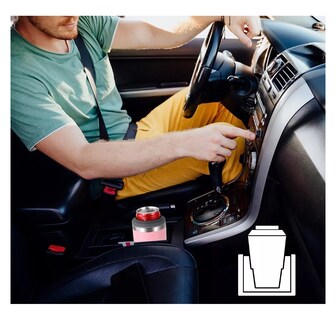 Foto 5 | Foto 5 | Portalatas De Cerveza De Acero Inoxidable Vaso Térmico 14oz Rosa