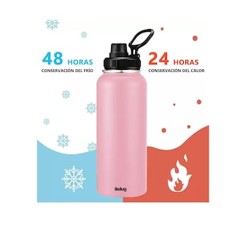 Foto 2 | Foto 2 | Termo Belug Rosa de Acero Inoxidable 1 L
