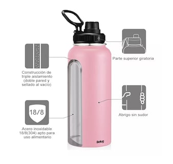 Foto 4 | Foto 4 | Termo Belug Rosa de Acero Inoxidable 1 L