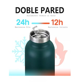 Foto 3 | Foto 3 | Vasos Térmico Acero Inoxidable Taza Termo Botellas Para Agua Verde Oscuro 700 Ml