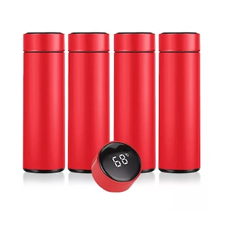 Foto 1 | Foto 1 | Termo Digital Inteligente de Acero Inoxidable 500 ml 4 Pack Eo Safe Imports Esi-12985 Rojo