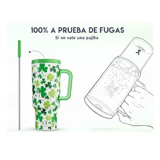 Foto 3 | Foto 3 | Vaso Térmico Belug de Acero Inoxidable Calor/Frío Dos Picos 40 oz Verde