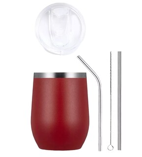 Foto 1 | Foto 1 | Vaso Termico Vino Café Te 12oz Acero Inoxidable Rojo