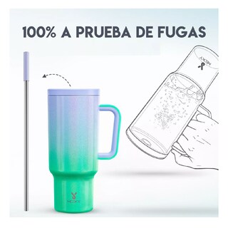 Foto 3 | Foto 3 | Taza De Viaje De Acero Inoxidable 40oz Verde Morado