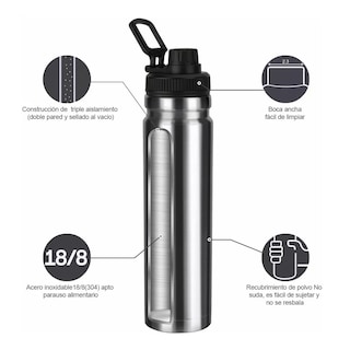 Foto 2 | Foto 2 | Termo Acero Inoxidable Belug Plateado 750 ml