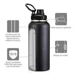 Foto 4 | Foto 4 | Termo de Acero Inoxidable Belug 32 Oz Negro