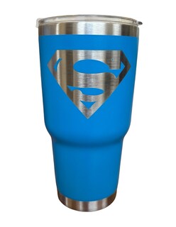 Foto 1 | Foto 1 | Termo de Acero Inoxidable Superman Azul Claro 30 Oz
