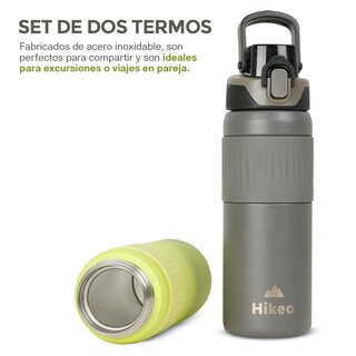 Foto 4 | Foto 4 | Termos Para Agua Acero Inoxidable Doble Pared Térmica 2 Pz 600 Ml, Hikeo, Multicolor