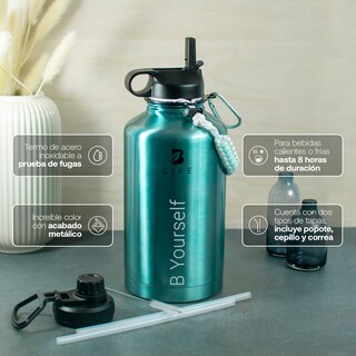 Foto 3 | Foto 3 | Botella Térmica Aqua B Yourself | Mantiene Frío y Calor | Acero Inoxidable | 2L