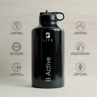 Foto 4 | Foto 4 | Botella Térmica de Acero Inoxidable 2L | Mantiene Frío y Calor | B Active | B Life