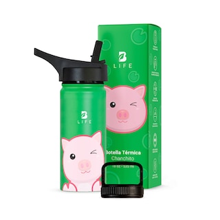 Foto 1 | Foto 1 | Termo De Cerdito De 532 Ml Para Bebidas Frías Y Calientes Más Tiempo Y Sin Fugas. Pig Kids Water Bottle. B Life