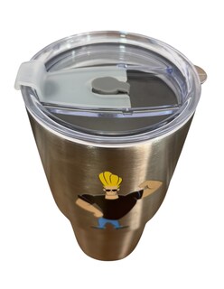 Foto 4 | Foto 4 | Termo De Acero Inoxidable Fartmex, Color Plata, Johnny Bravo 887 Mililitros