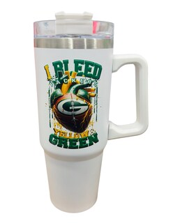Foto 2 | Foto 2 | Termo De Acero Inoxidable Fartmex Color Blanco, Nfl Green Bay Packers De 30 Oz