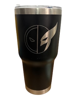 Foto 2 | Foto 2 | Termo De Acero Inoxidable Macarena Brand Color Negro, Deadpool & Wolwerine De 30 Oz