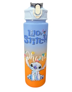Foto 1 | Foto 1 | Termo De Plástico Stitch Morado Con Naranja De 750 Ml