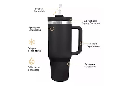 Foto 2 | Foto 2 | Termo De Acero Inoxidable Premium De 1180 Ml