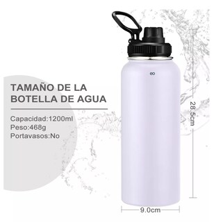 Foto 3 | Foto 3 | Termo Vaso-botella Acero Inoxidable 1150ml Eo Safe Imports Esi-11368 Blanco