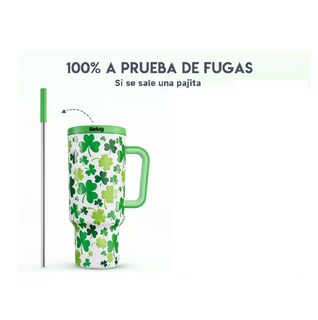Foto 3 | Foto 3 | Vaso Térmico Acero Inoxidable Calor/frío Dos Picos 40oz Verde Belug