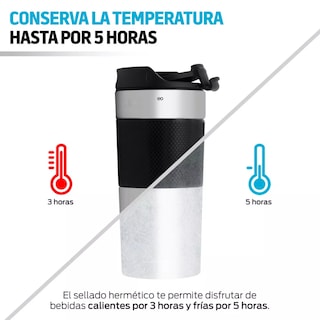 Foto 3 | Foto 3 | Termo Para Café Con Prensa Francesa Integrada (350 M) Eo Safe Imports Esi-12687-1 Multicolor