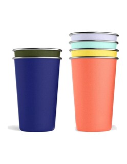 Foto 2 | Foto 2 | Vasos De Acero Inoxidable 6 Pack Multicolor + Termo Güish Gratis