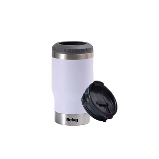 Foto 1 | Foto 1 | Portalatas De Cerveza De Acero Inoxidable Vaso Térmico Belug 14oz Blanco