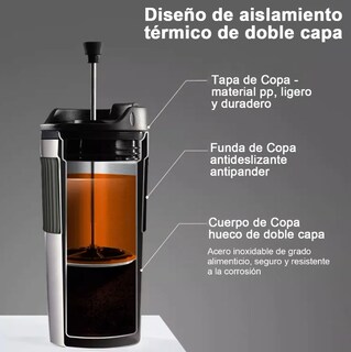 Foto 3 | Foto 3 | Termo Xtellar Para Café Con Prensa Francesa 450ml Portátil