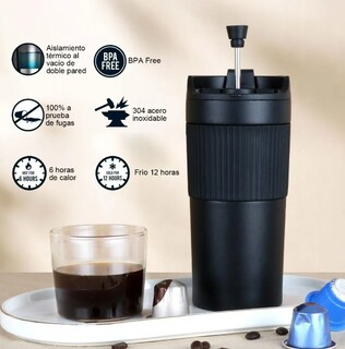 Foto 4 | Foto 4 | Termo Xtellar Para Café Con Prensa Francesa 450ml Portátil