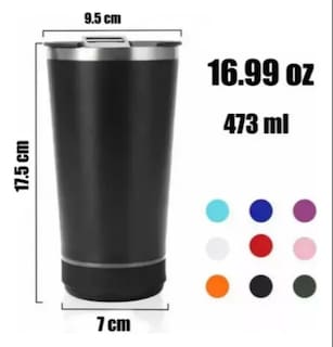 Foto 3 | Foto 3 | Termo Xtellar Para Bocina Portátil Inoxidable Con Tapa Termo Negro