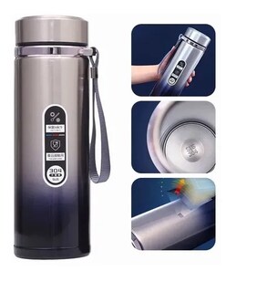 Foto 1 | Foto 1 | Termo Xtellar De Acero Inoxidable Para Café Y Té 500 Ml Color Azul Con Plata