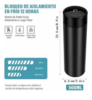 Foto 4 | Foto 4 | Termo Xtellar Digital Inteligente De Acero Inoxidable 500ml