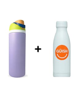 Foto 1 | Foto 1 | Termo De Acero Inoxidable 950ml Violeta + Gratis Termo Güish De Regalo