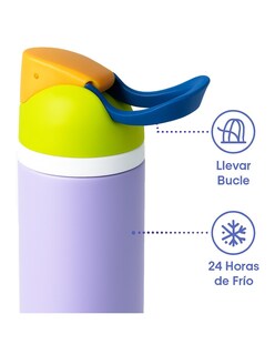 Foto 3 | Foto 3 | Termo De Acero Inoxidable 950ml Violeta + Gratis Termo Güish De Regalo