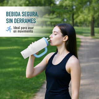 Foto 5 | Foto 5 | Magma Life Termo Flip 40 Oz De Acero Inoxidable Doble Pared Antiderrame Blanco