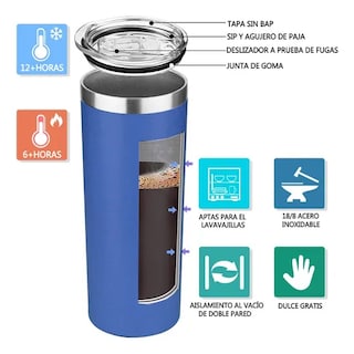 Foto 3 | Foto 3 | Vaso Xtellar 20oz 600ml Termo De Acero Inoxidable Frió Calor