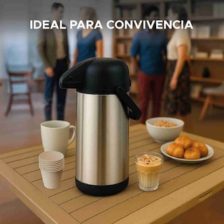 Foto 8 | Foto 8 | Termo Dispensador Térmico Dolcetti 1.9l De Acero Inoxidable Con Asa Y Botón