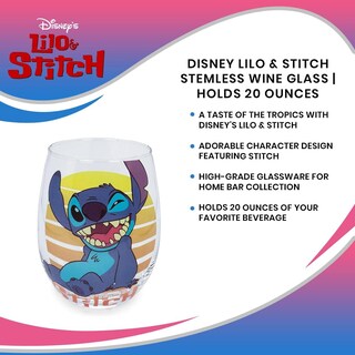 Foto 7 | Foto 7 | Vidrio Sin Tallo Plateado Buffalo Disney Lilo And Stitch 590 Ml - Venta Internacional.