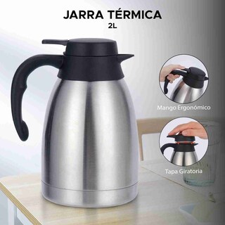 Foto 2 | Foto 2 | Jarra Térmica Dolcetti Carafe 2 L De Acero Inoxidable Con Botón Dispensador