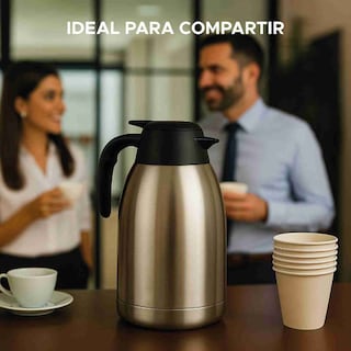 Foto 8 | Foto 8 | Jarra Térmica Dolcetti Carafe 2 L De Acero Inoxidable Con Botón Dispensador