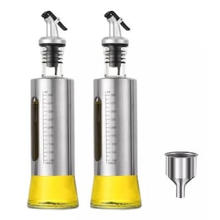 Foto 1 | Foto 1 | Dispensador De Aceite Y Vinagre De Vidrio Superior 2 Pzas Eo Safe Imports Esi-18346 Plata
