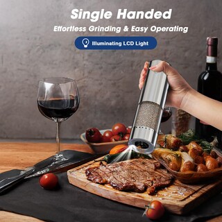 Foto 6 | Foto 6 | Set De Molinillos Eléctricos De Sal Y Pimienta Homehacks Con Luz Led - Venta Internacional.