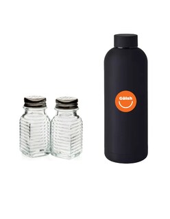 Foto 1 | Foto 1 | Set Salero Y Pimentero De Vidrio 2pz + Termo Güish Gratis